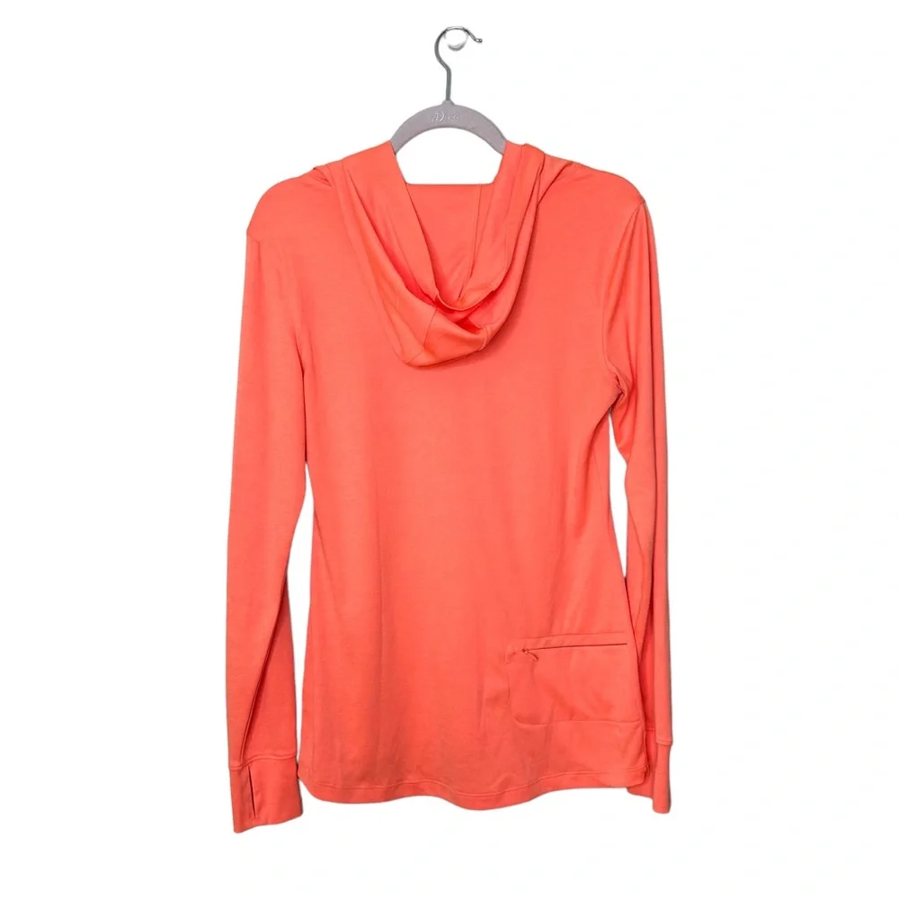 Old Navy Active Go Dry Tangerine Hooded Medium Athletic Top - Picture 5 of 7